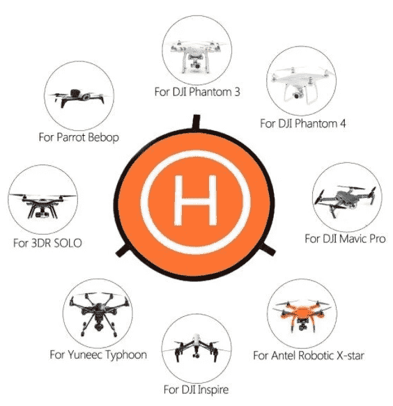 Taşınabilir Drone İniş Pedi 55cm