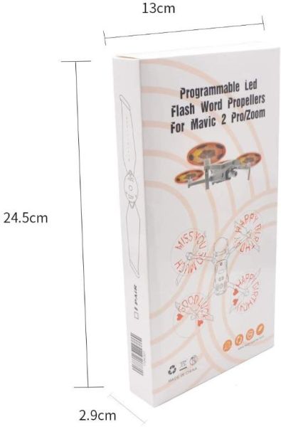 Djı Mavic 2 Pro & Zoom Için Işıklı LED Pervane Seti yazılı