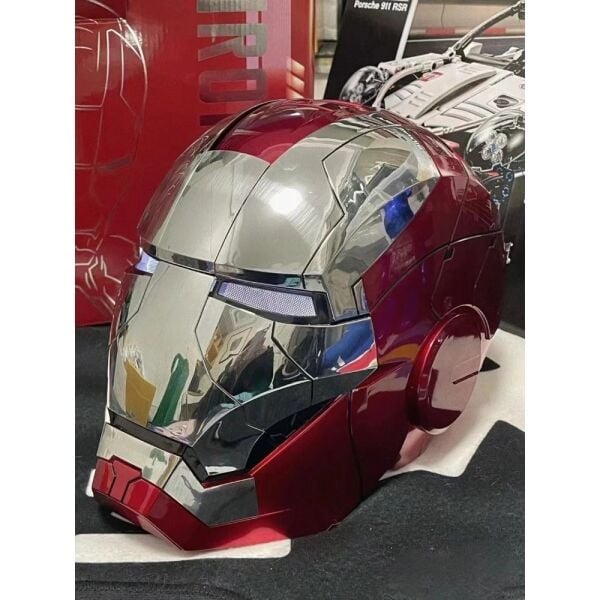 Iron Man MK5 Kask | Sesli Komut, Dokunmatik ve Kumandalı